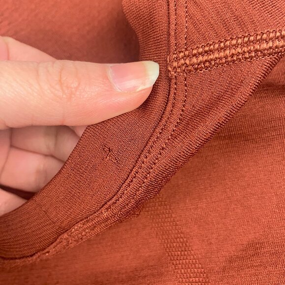 Lululemon Swiftly Tech Long Sleeve Shirt Women's Size 8 - Orange - Picture 7 of 12